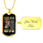 My Horse is the Best Part of Me Horse Necklace Stainless Steel or 18k Gold Dog Tag 24" Chain-Express Your Love Gifts