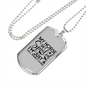 My Horse Isn't Spoiled Horse Necklace Stainless Steel or 18k Gold Dog Tag 24" Chain-Express Your Love Gifts