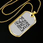 My Horse Isn't Spoiled Horse Necklace Stainless Steel or 18k Gold Dog Tag 24" Chain-Express Your Love Gifts