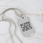 My Horse Isn't Spoiled Horse Necklace Stainless Steel or 18k Gold Dog Tag 24" Chain-Express Your Love Gifts