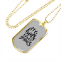 My Kids Have Paws Necklace Stainless Steel or 18k Gold Dog Tag 24" Chain-Express Your Love Gifts