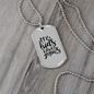 My Kids Have Paws Necklace Stainless Steel or 18k Gold Dog Tag 24" Chain-Express Your Love Gifts