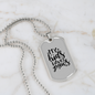 My Kids Have Paws Necklace Stainless Steel or 18k Gold Dog Tag 24" Chain-Express Your Love Gifts