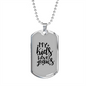 My Kids Have Paws Necklace Stainless Steel or 18k Gold Dog Tag 24" Chain-Express Your Love Gifts