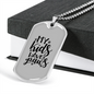 My Kids Have Paws Necklace Stainless Steel or 18k Gold Dog Tag 24" Chain-Express Your Love Gifts
