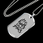My Kids Have Paws Necklace Stainless Steel or 18k Gold Dog Tag 24" Chain-Express Your Love Gifts