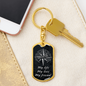 My Life Adventure Keychain Stainless Steel or 18k Gold Dog Tag Keyring-Express Your Love Gifts