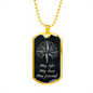 My Life Adventure Necklace Stainless Steel or 18k Gold Dog Tag 24" Chain-Express Your Love Gifts