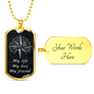 My Life Adventure Necklace Stainless Steel or 18k Gold Dog Tag 24" Chain-Express Your Love Gifts