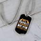 My Little Dog White Necklace Stainless Steel or 18k Gold Dog Tag 24" Chain-Express Your Love Gifts