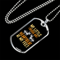 My Little Dog Yellow Necklace Stainless Steel or 18k Gold Dog Tag 24" Chain-Express Your Love Gifts