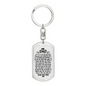 My Little Eyes Dad Keychain Stainless Steel or 18k Gold Dog Tag Keyring-Express Your Love Gifts