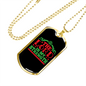 My Lord My Strength Christian Necklace Stainless Steel or 18k Gold Dog Tag 24" Chain-Express Your Love Gifts