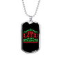 My Lord My Strength Christian Necklace Stainless Steel or 18k Gold Dog Tag 24" Chain-Express Your Love Gifts