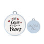 My Love Is Yours Circle Pendant Bangle Stainless Steel or 18k Gold 18-22"-Express Your Love Gifts