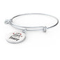 My Love Is Yours Circle Pendant Bangle Stainless Steel or 18k Gold 18-22"-Express Your Love Gifts