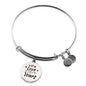 My Love Is Yours Circle Pendant Bangle Stainless Steel or 18k Gold 18-22"-Express Your Love Gifts