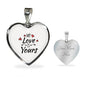 My Love Is Yours Necklace Stainless Steel or 18k Gold Heart Pendant 18-22"-Express Your Love Gifts
