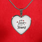 My Love Is Yours Necklace Stainless Steel or 18k Gold Heart Pendant 18-22"-Express Your Love Gifts