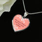 My Love Is Yours Pink Necklace Stainless Steel or 18k Gold Heart Pendant 18-22"-Express Your Love Gifts