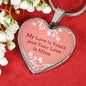 My Love Is Yours Pink Necklace Stainless Steel or 18k Gold Heart Pendant 18-22"-Express Your Love Gifts