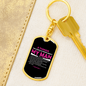 My Man 5 things to Know Mom Keychain Stainless Steel or 18k Gold Dog Tag Keyring-Express Your Love Gifts