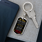 My Man The Day I Met You Keychain Stainless Steel or 18k Gold Dog Tag Keyring-Express Your Love Gifts