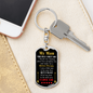 My Man The Day I Met You Keychain Stainless Steel or 18k Gold Dog Tag Keyring-Express Your Love Gifts