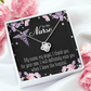 My Nurse My Angel Healthcare Medical Worker Nurse Appreciation Gift Infinity Knot Necklace Message Card-Express Your Love Gifts