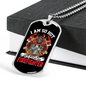 My Own Firefighter Gift Stainless Steel or 18k Gold Dog Tag 24" Chain-Express Your Love Gifts