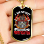My Own Firefighter Gift Stainless Steel or 18k Gold Dog Tag 24" Chain-Express Your Love Gifts