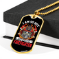 My Own Firefighter Gift Stainless Steel or 18k Gold Dog Tag 24" Chain-Express Your Love Gifts