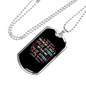 My Police Mom Is My World Necklace Stainless Steel or 18k Gold Dog Tag 24" Ball Chain-Express Your Love Gifts