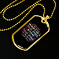 My Police Mom Is My World Necklace Stainless Steel or 18k Gold Dog Tag 24" Ball Chain-Express Your Love Gifts