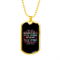 My Police Mom Is My World Necklace Stainless Steel or 18k Gold Dog Tag 24" Ball Chain-Express Your Love Gifts
