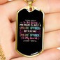 My Police Mom Is My World Necklace Stainless Steel or 18k Gold Dog Tag 24" Ball Chain-Express Your Love Gifts