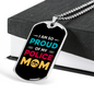 My Police Mom Necklace Stainless Steel or 18k Gold Dog Tag 24" Ball Chain-Express Your Love Gifts