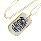 My Prince Charming Firefighter Gift Stainless Steel or 18k Gold Dog Tag 24" Chain-Express Your Love Gifts