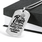 My Prince Charming Firefighter Gift Stainless Steel or 18k Gold Dog Tag 24" Chain-Express Your Love Gifts