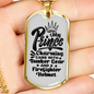 My Prince Charming Firefighter Gift Stainless Steel or 18k Gold Dog Tag 24" Chain-Express Your Love Gifts