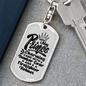 My Prince Charming Firefighter Keychain Stainless Steel or 18k Gold Dog Tag Keyring-Express Your Love Gifts
