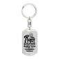 My Prince Charming Firefighter Keychain Stainless Steel or 18k Gold Dog Tag Keyring-Express Your Love Gifts