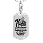 My Prince Charming Firefighter Keychain Stainless Steel or 18k Gold Dog Tag Keyring-Express Your Love Gifts
