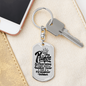 My Prince Charming Firefighter Keychain Stainless Steel or 18k Gold Dog Tag Keyring-Express Your Love Gifts
