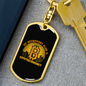 My Retirement Plan is Cryptocurrency Crypto Keychain Stainless Steel or 18k Gold Dog Tag Keyring-Express Your Love Gifts
