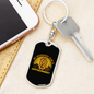My Retirement Plan is Cryptocurrency Crypto Keychain Stainless Steel or 18k Gold Dog Tag Keyring-Express Your Love Gifts