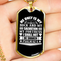 My Rock And Salvation Christian Necklace Stainless Steel or 18k Gold Dog Tag 24" Chain-Express Your Love Gifts
