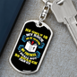 My Rock & Salvation Psalm 62:6 Keychain Stainless Steel or 18k Gold Dog Tag Keyring-Express Your Love Gifts