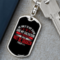 My Rock And Salvation Psalm 62:6 Keychain Stainless Steel or 18k Gold Dog Tag Keyring-Express Your Love Gifts