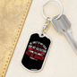 My Rock And Salvation Psalm 62:6 Keychain Stainless Steel or 18k Gold Dog Tag Keyring-Express Your Love Gifts